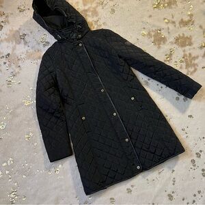 EUC Lauren Ralph Lauren XS Hooded Diamond-Quilted Jacket Lightweight